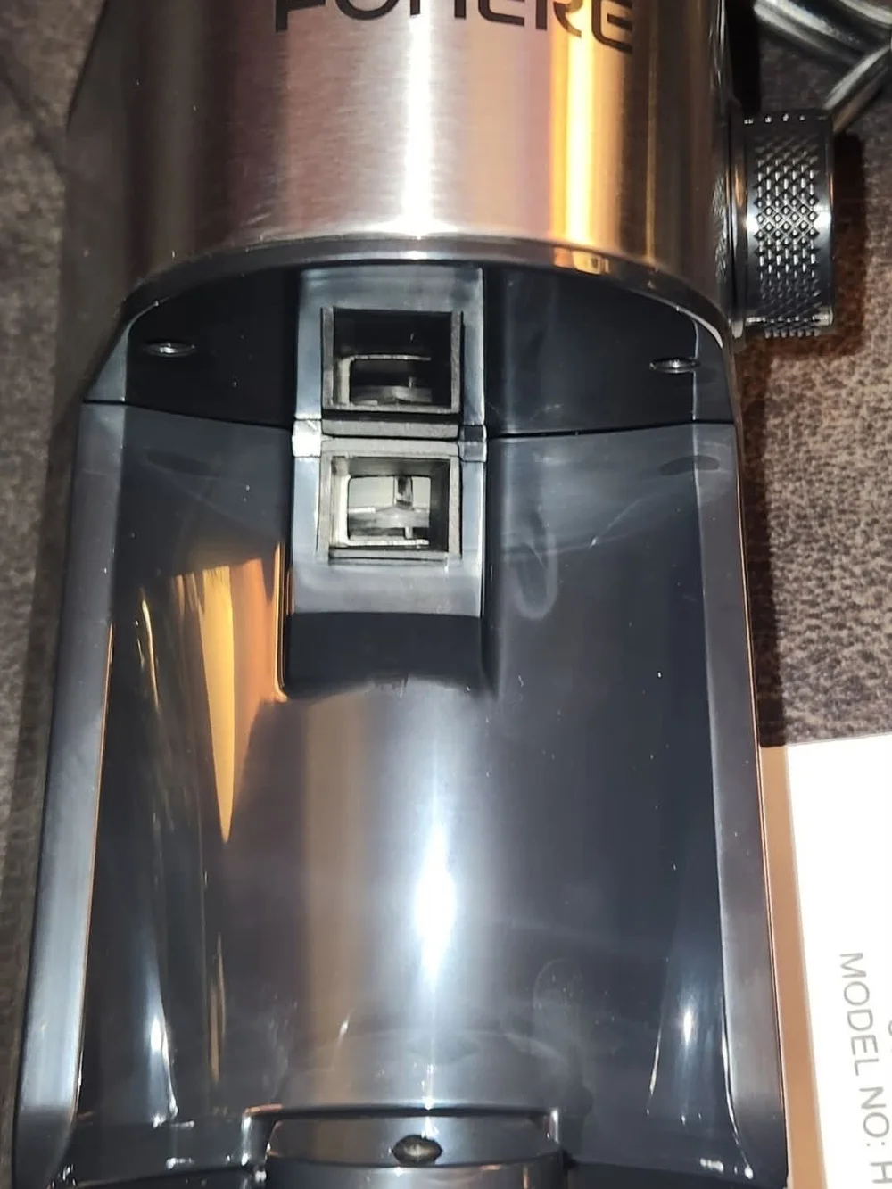 Electric Coffee Grinder in Black and Silver - Precision Home Grinder